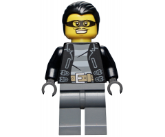 Police - City Bandit Male, Black Hair, Mask