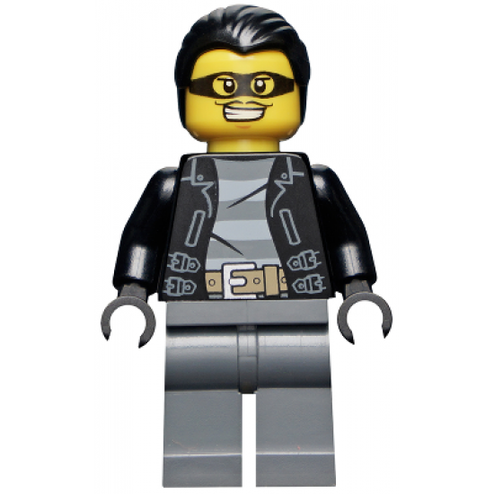 Police - City Bandit Male, Black Hair, Mask