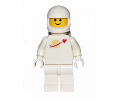 Classic Space - White with Air Tanks and Motorcycle (Standard) Helmet, Logo High on Torso (Second Reissue)