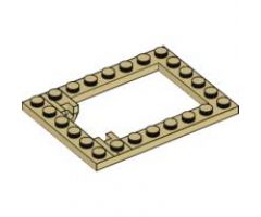 Plate, Modified 6 x 8 Trap Door Frame Horizontal
