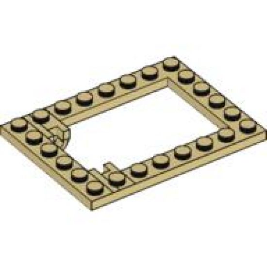 Plate, Modified 6 x 8 Trap Door Frame Horizontal