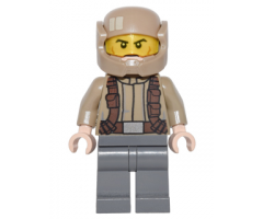 Resistance Trooper - Dark Tan Jacket, Frown, Cheek Lines