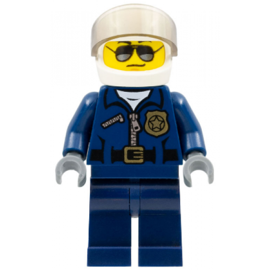 Police - City Helicopter Pilot, Sunglasses, Black Eyebrows