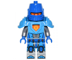 Nexo Knight Soldier - Dark Azure Armor, Blue Helmet with Eye Slit, Blue Hands