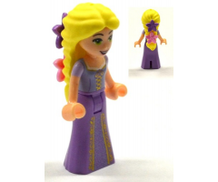 Rapunzel with 2 Flowers in Hair