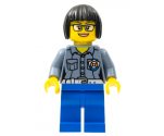 Coast Guard City - Female Station Manager, Short Black Hair with Glasses