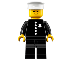 Classic Police Officer, Series 18 (Minifigure Only without Stand and Accessories)