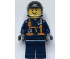 Helicopter Pilot - Dark Blue Suit with Harness