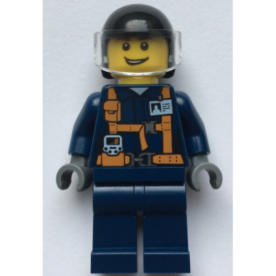 Helicopter Pilot - Dark Blue Suit with Harness