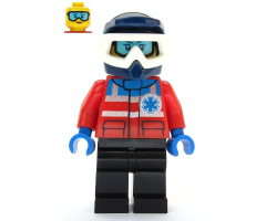 Ski Patrol Member - Female, Dark Blue Helmet