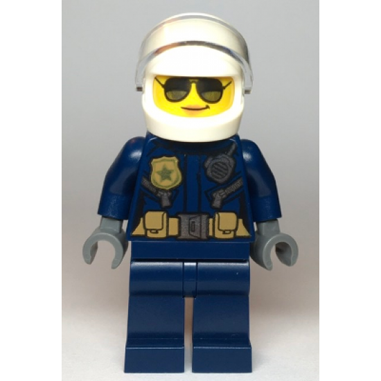 Police - City Motorcyclist Female, Silver Sunglasses, Trans-Clear Visor