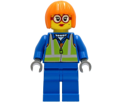 Shirley Keeper - Blue Jacket, Safety Vest
