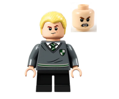 Draco Malfoy, Slytherin Sweater with Crest, Black Short Legs