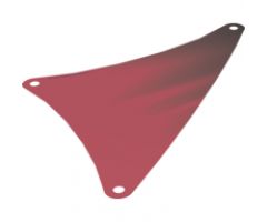 Cloth Sail Triangular 17 x 20 with Dark Brown Streaks Pattern (Lateen Sail)