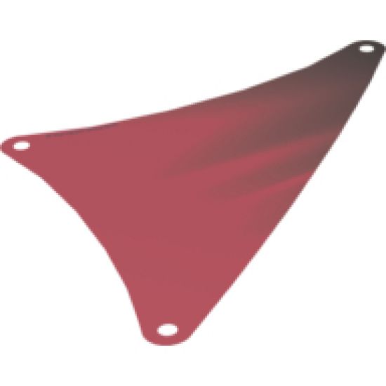 Cloth Sail Triangular 17 x 20 with Dark Brown Streaks Pattern (Lateen Sail)