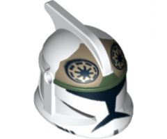 Minifigure, Headgear Helmet SW Clone Trooper with Holes, Clone Gunner Pattern