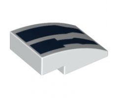 Slope, Curved 3 x 2 with SW R2-D2 Dark Blue Stripes Pattern