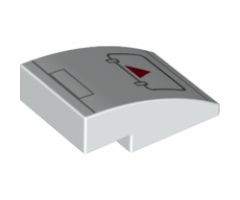 Slope, Curved 3 x 2 with SW A-wing Hull Plates and Red Triangle Pattern