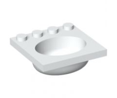 Container Sink 4 x 4 with Elliptical Basin