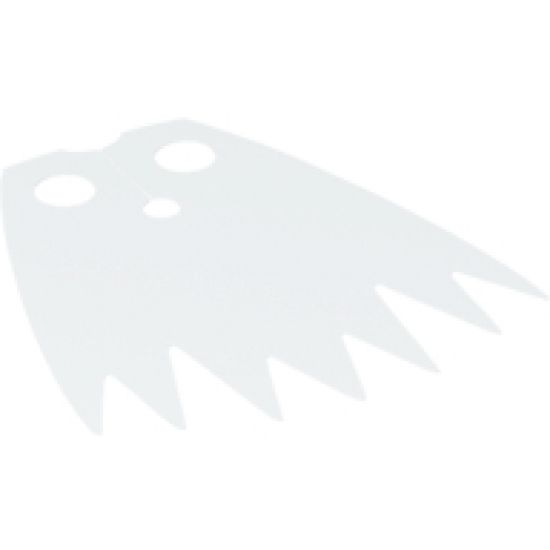 Minifigure, Body Wear Cape Cloth, 7 Points with Metallic Silver Dots Pattern