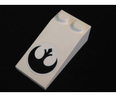 Slope 18 4 x 2 with SW Rebel Alliance Logo Pattern (Sticker) - Set 7754