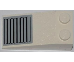Slope 18 4 x 2 with Black Vent Grille on Gray Background Pattern (Sticker) - Set 7213