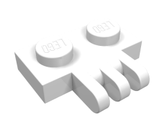 Hinge Plate 1 x 2 with 3 Fingers On Side
