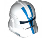 Minifigure, Headgear Helmet SW Clone Trooper with Blue 501st Legion Pattern