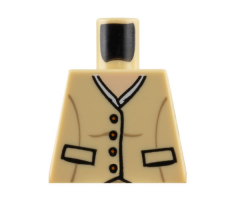 Torso Indiana Jones 4 Buttons and 2 Pockets Pattern