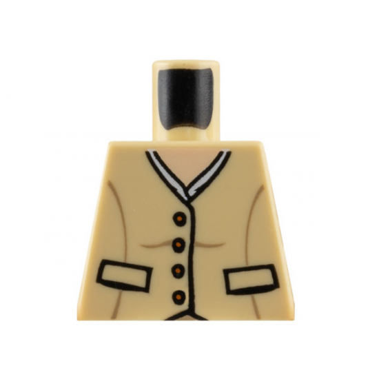Torso Indiana Jones 4 Buttons and 2 Pockets Pattern