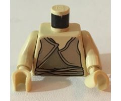 Torso SW Gungan Dark Gray/Light Brown Shirts Pattern / Tan Arms / Tan Hands