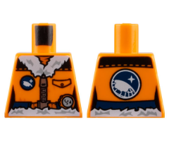 Torso Arctic Explorer Logo Female with Zipper and White Fur Trim Pattern
