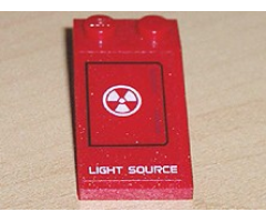 Slope 18 4 x 2 with 'LIGHT SOURCE' Pattern (Sticker) - Set 7701
