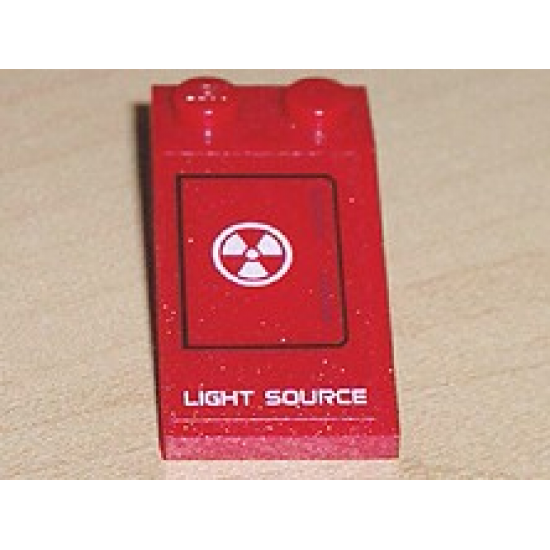 Slope 18 4 x 2 with 'LIGHT SOURCE' Pattern (Sticker) - Set 7701