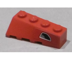 Wedge 4 x 2 Sloped Right with Exhaust Pattern (Sticker) - Set 8159
