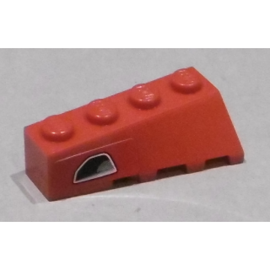 Wedge 4 x 2 Sloped Left with Exhaust Pattern (Sticker) - Set 8159