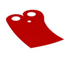Minifigure, Body Wear Cape Cloth, Narrow, Curved to One Side