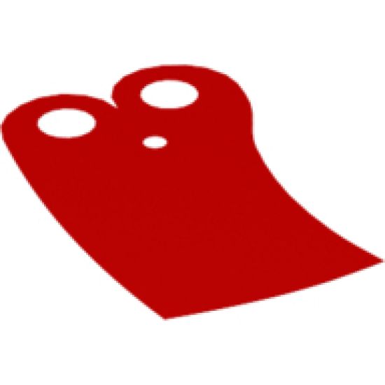 Minifigure, Body Wear Cape Cloth, Narrow, Curved to One Side