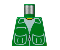 Torso Town Vest with Patch Pockets over White Shirt Pattern