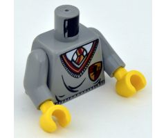 Torso Harry Potter Uniform Gryffindor Shield Pattern / Light Gray Arms / Yellow Hands