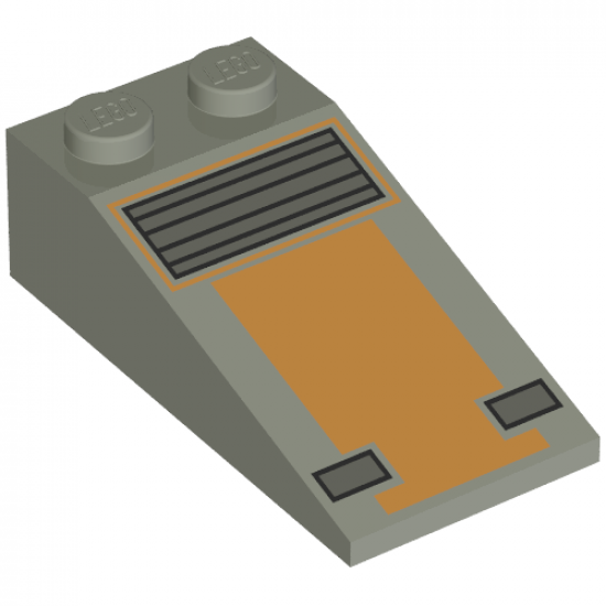 Slope 18 4 x 2 with SW Snowspeeder Nose Pattern