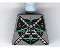 Torso Space Insectoids Silver X on Green Verniers Pattern