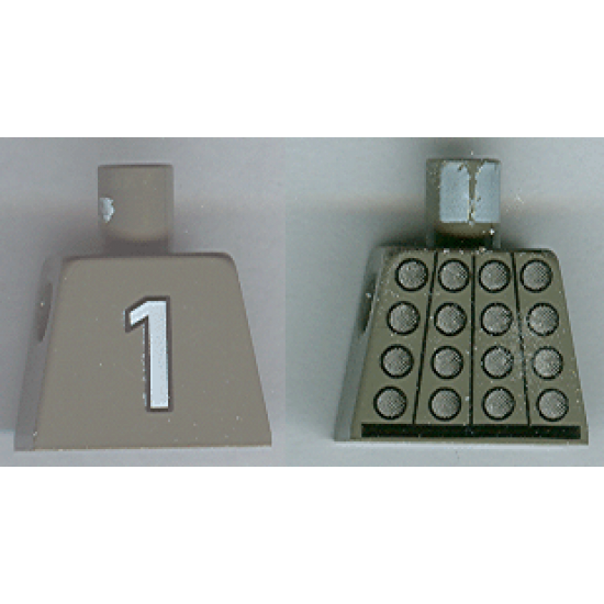 Torso Soccer Goalie Studded Armor on Front and No. 1 on Back Pattern