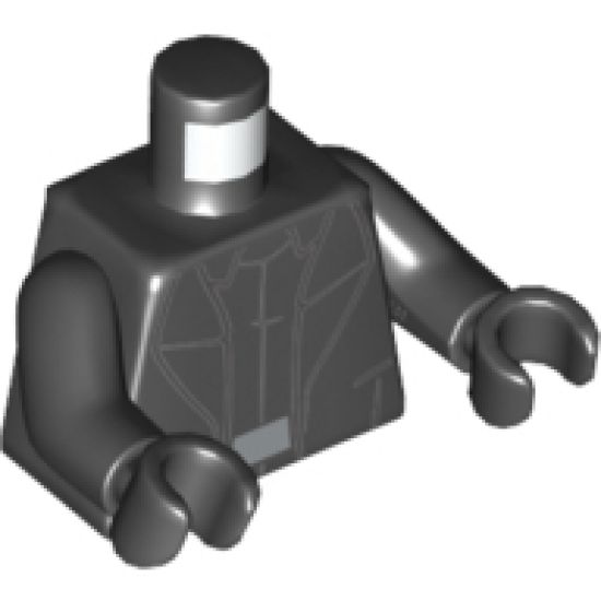 Torso SW Black Shirt and Coat Pattern (General Hux) / Black Arms / Black Hands