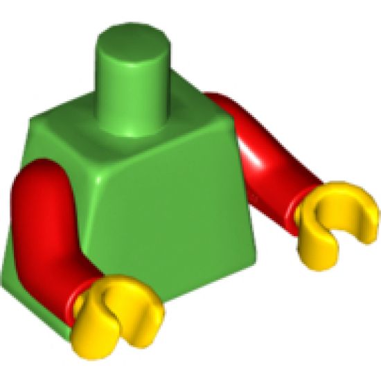Torso Plain / Red Arms / Yellow Hands