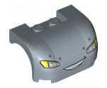 Vehicle, Mudguard 3 x 4 x 1 2/3 Curved with Front with Headlights, Yellow Blinkers and Smile with Teeth Pattern