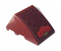 Wedge 4 x 3 No Studs with Iron Man Hulkbuster Armor Pattern (Sticker) - Set 76164