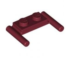 Plate, Modified 1 x 2 with Bar Handles - Flat Ends, Low Attachment