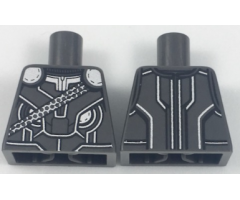 Torso Asgardian Armor with Silver Highlights Pattern