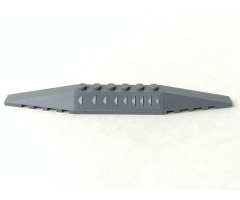 Wedge 2 x 16 Triple with 9 Light Gray Triangles Pattern Model Left Side (Sticker) - Set 8095